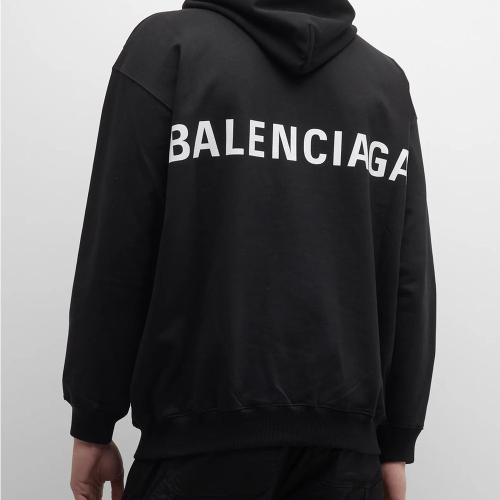 Balenciaga Men's Black Sweatshirt